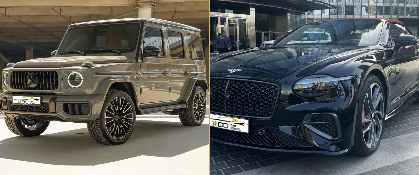 مرسيدس-AMG G63 وبنتلي مكشوفة من أسطول XGO جنباً إلى جنب